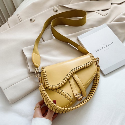 Borsa da sella moda tracolla manico Hasp cerniera materiale PU borsa poliestere - Foto 8 di 17