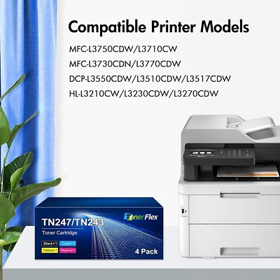 Patronenbob XL Toner mit Chip kompatibel mit Brother TN-243 TN-247 TN243 TN247 für HL-L3210CW HL