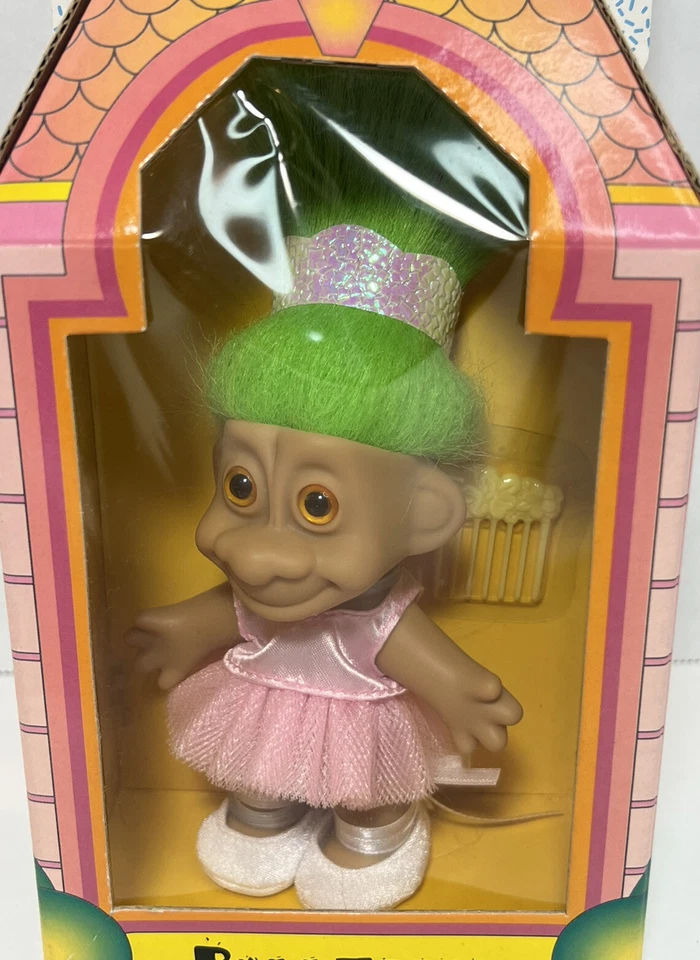 ⭐️De colección. NUEVO Bailarina Trollkins Troll Doll 1998 Juguete TOTALMENTE NUEVO Trolkins Bailarina⭐️ Foto 2 de 4