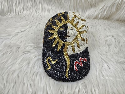 Vintage All Sequin 80/90s Funky Sun/Moon Sequin Sparkle Hat Cap Women Men Unisex 3 4 9pcs 70s western sequin disco hat women - Temu main image 3