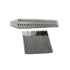 Screw Plate with 19 Taps Hole Size: 0 to 16 | Tap and Die Set for Jewelry Making