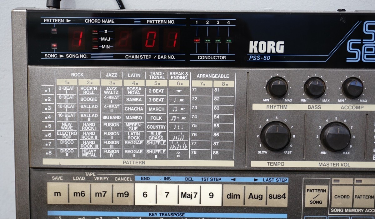 【タク】KORG SUPER SECTION PSS-50※取説付き KORG PSS-50 Vintage Groove Box 