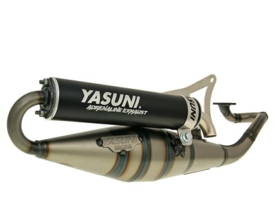 Yamaha Aerox 2-Takt 50cc (1997-2018) Yasuni Z Performance Auspuff Schwarz Sil...