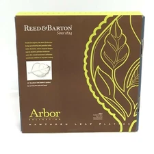 Reed & Barton Arbor Collection Hawthorn Leaf Platter Medium 12" New 
