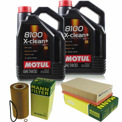 MOTUL 9 L 5W-30 MOTOR-ÖL+MANN-FILTER für BMW 8er E31 850 CSI iCi
