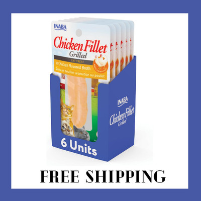 INABA Natural, Premium Hand-Cut Grilled Chicken Fillet Cat Treats/Topper/Complem