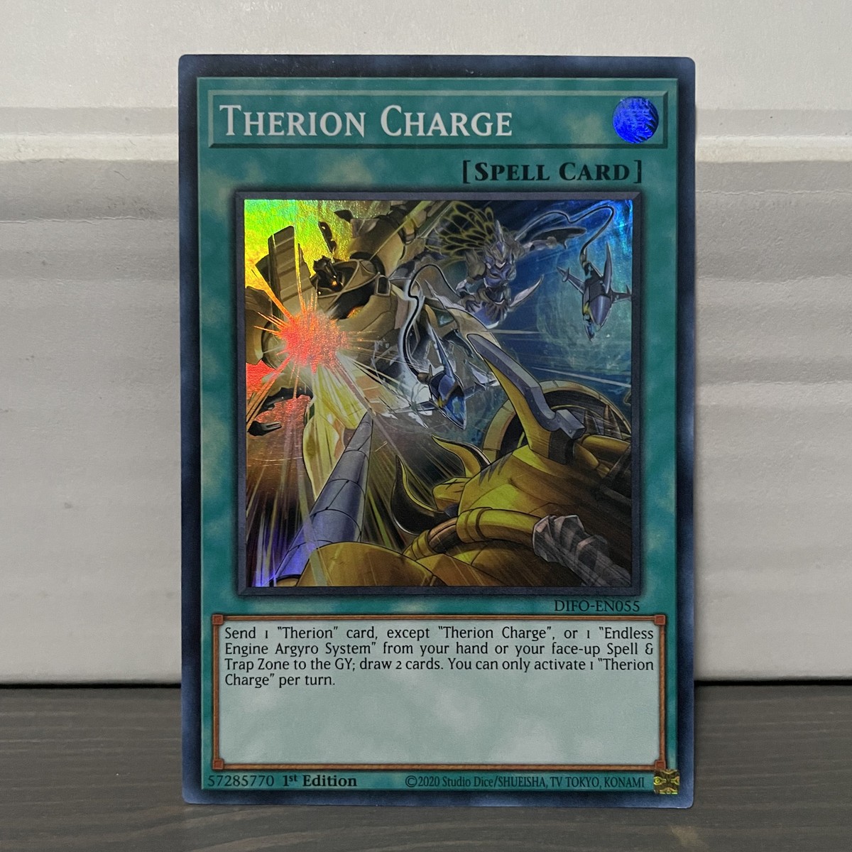 1ST EDITION THERION CHARGE 2020 DIFO-EN055 YUGIOH CARD (LP/MP) 1ST EDITION THERION CHARGE 2020 DIFO-EN055 YUGIOH CARD (LP/MP)