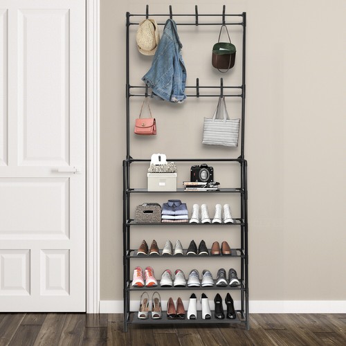 Hanging Rack Organizer 3-in-1 Storage ,Shoe Storage Holder Holder Multipurpose - Picture 8 of 10