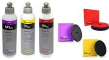 Koch Chemie Polishing Compound Bundle 3 stage (8.45 oz) with (6 Inch) Pads