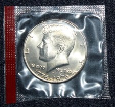 Bicentennial 1976-D Kennedy  Mint Set Cello half dollar Bicentennial JFK 50c