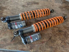 2005 05 Polaris 500 Predator Fox front suspension shocks Piggy back Orange