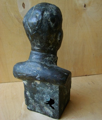 Ukrainian Soviet USSR bronze bust sculpture I. STALIN statue communist metal - Picture 6 of 12