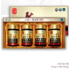 KOREA NO.1 Korean 6 Years Red Ginseng Extract 365,Saponin,Panax 240g x 4 Healthy