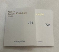 2 Maison Francis Kurkdjian Paris 724 Eau de Parfum Sample Spray 2ml Ea. NWB