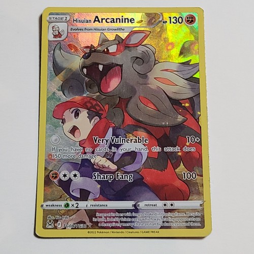 Pokémon TCG Hisuian Arcanine Lost Origin Trainer Gallery TG08/TG30 Holo Ultra LP - Picture 3 of 4