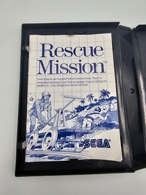 Rescue Mission (Sega Master System, 1988) CIB Complete w Manual
