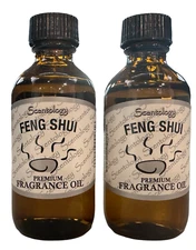 Scentolgy 2 Oz Feng Shui Bottle of 100% Pure Fragrance Oil 2 Pack- Made in USA