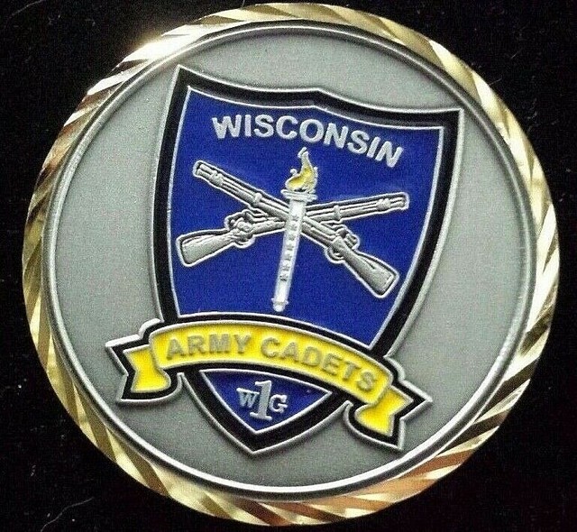 Wisconsin Army Cadets Challenge Coin W1G 2" In Recognition eBay