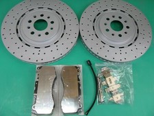 Maserati Levante front brake pads low dust & drilled rotors