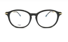 Authentic FRED FG50005F 001 Shiny Black with Gold - Demo Lens Eyeglasses 109-6 