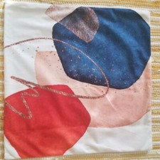 Colorful Throw Pillow Cover Boho Abstract Pattern 18x18"