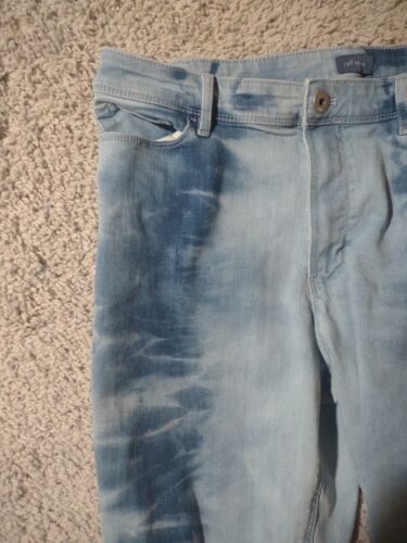 J. Jill Denim High Rise Cropped Women's Acid Wash Blue Jeans Size 12 - Picture 2 of 16