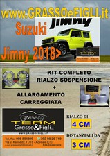 Kit COMPLETO Rialzo Molle + 4 Distanziali Ruota 3 cm For Suzuki Jimny dal 2018 >
