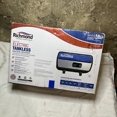 RICHMOND RMTEX-04 ELECTRIC TANKLESS WATER HEATER Sealed in Box. 3.5 KW |  eBay