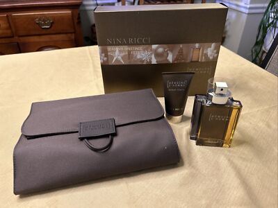 Memoire D'Homme By Nina Ricci 2 Piece +Travel Bag Gift Set for Men -Elegant-