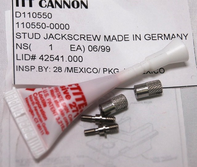 40 ITT Cannon DSub Connector Jackscrew Stud Part D110550 1105500000