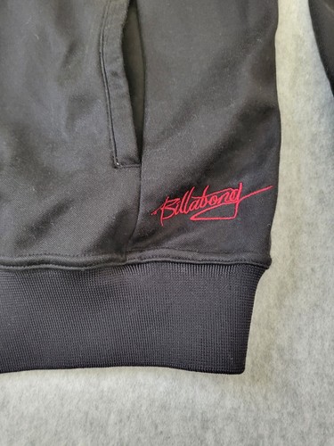 Billabong Argyle Track Jacket Men's Large black gray white zip Diamond - Picture 6 of 10