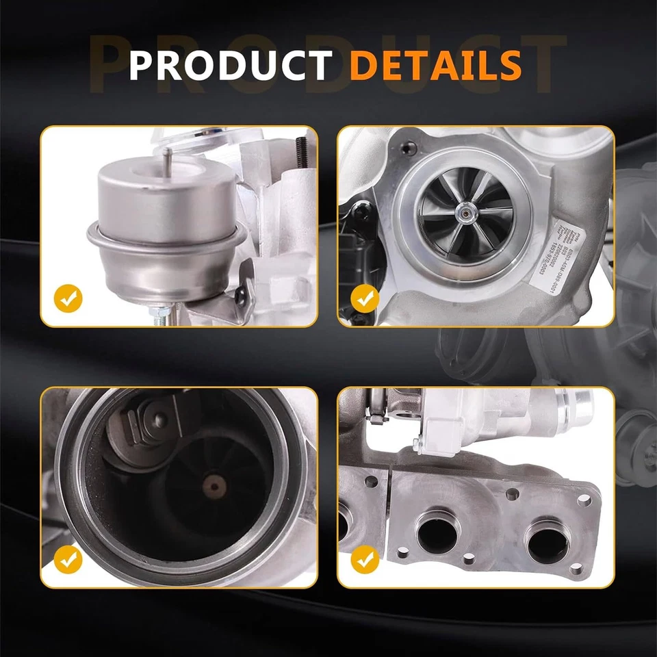 Turbocompresor compatible con BMW 328i 335i X1 X3 M3 N55 2007-2015 B03 11657588995 Foto 3 de 4