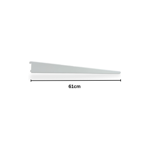 HD Twin Slot Shelving White Wall Upright Bracket Adjustable BULK BOXs 2s & 10s - Picture 12 of 15