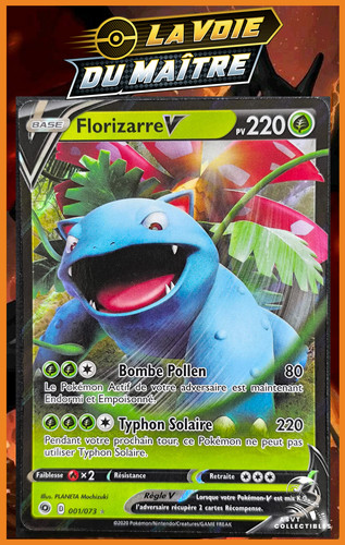 Carte Pokémon Florizarre V 001/073 EB3.5 La Voie Du Maître Epee Bouclier FR