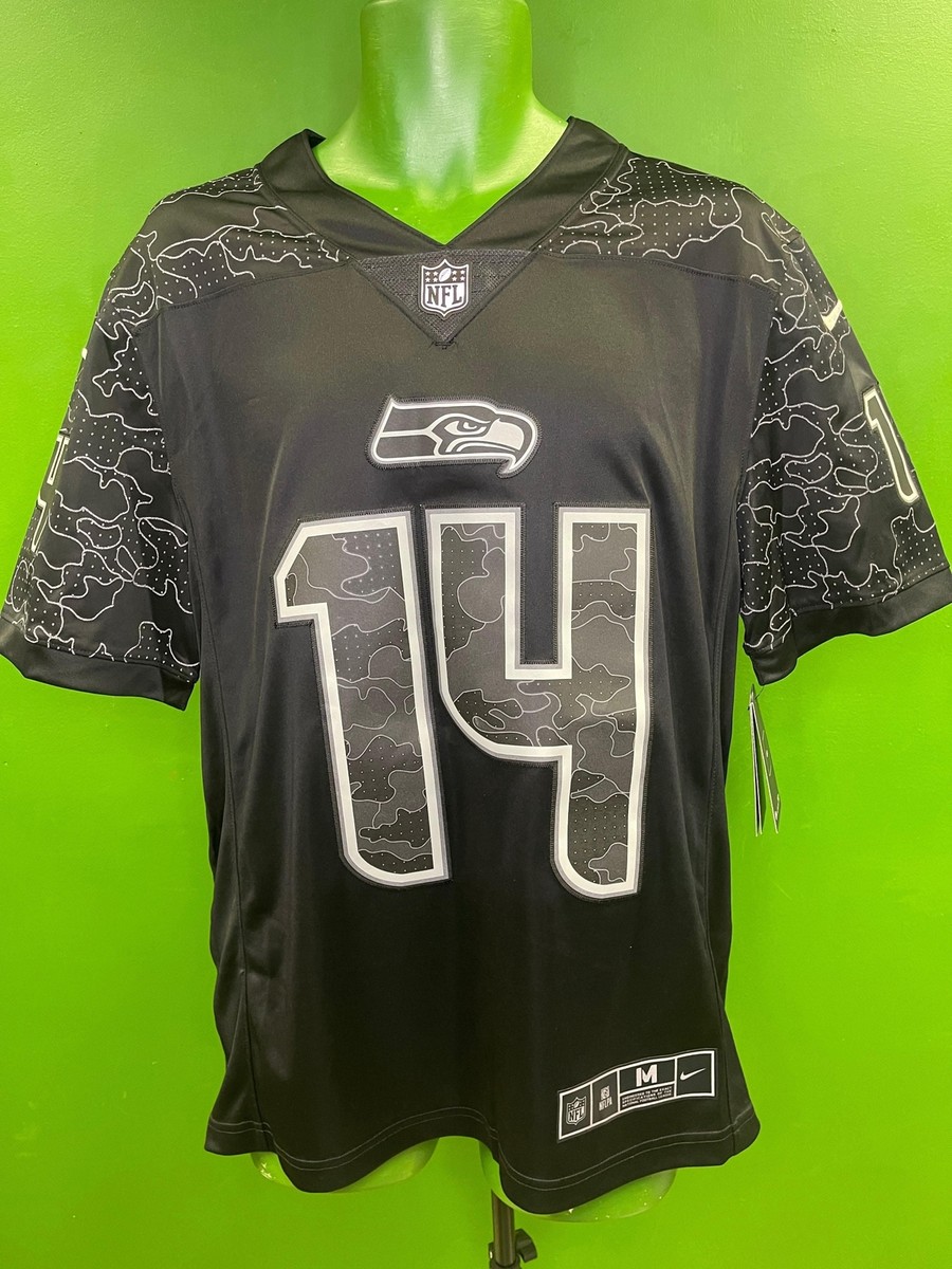 NFL Seattle Seahawks Metcalf #14 Reflective Black Limited Jersey
