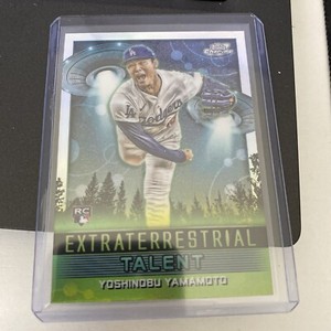 2024 Topps Chrome COSMIC - YOSHINOBU YAMAMOTO - Extraterrestrial Talent (RC)