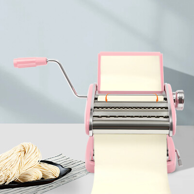 Fresh Pasta Maker Roller Machine for Spaghetti Noodle Fettuccine Stainless Steel