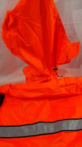 GERBER OUTERWEAR EXTREME XT PARKA 71E1 COLOR ORANGE SIZE LARGE LONG - Picture 4 of 6