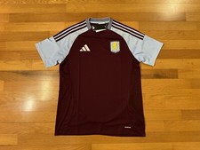 New L Adidas Aston Villa 24/25 Home Soccer Jersey Stadium Kit Maroon JD1235 Men