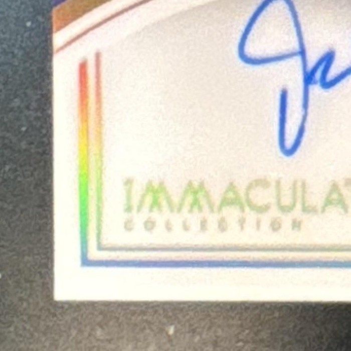 2023 Immaculate Collection Justin Jefferson Cleat Impressions Auto /25 Vikings view 4