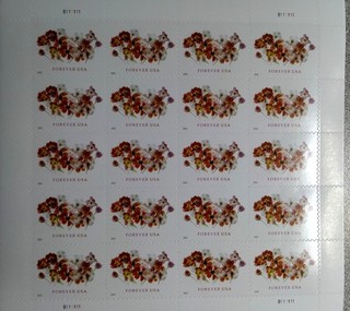 5 SHEETS US Postage 100 Bouquet Flowers FOREVER STAMPS Value $82.00