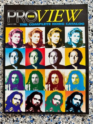 Korg Proview Magazine Catalog Issue 6, 1995 Brian May, Yanni, Daryl Hall, EX