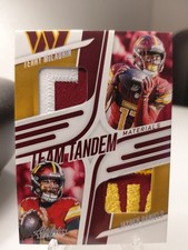 2025 Panini Absolute - Team Tandem Materials Terry McLaurin, Jayden Daniels /25
