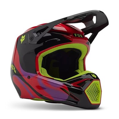 Fox Racing V1 Emotion Helm MX24 Fluorescent Red