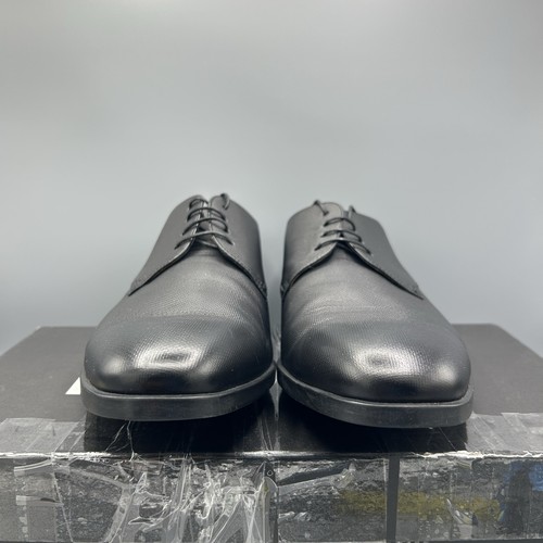 Hugo Boss Kensington Derby Made In Italy Black Leather Shoes UK 11 EU 45 US 12 - Picture 3 of 15