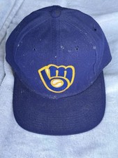 RON ROBINSON MILWAUKEE BREWERS GAME USED HAT 1990S Size 7.125
