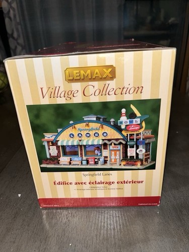 Plymouth Corner Lemax Esterno Illuminato Edificio Springfield Lanes 95817 Leggi - Foto 17 di 19