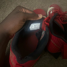 Nike Mens Red/Black/White Low Top Lace-Up Ath...