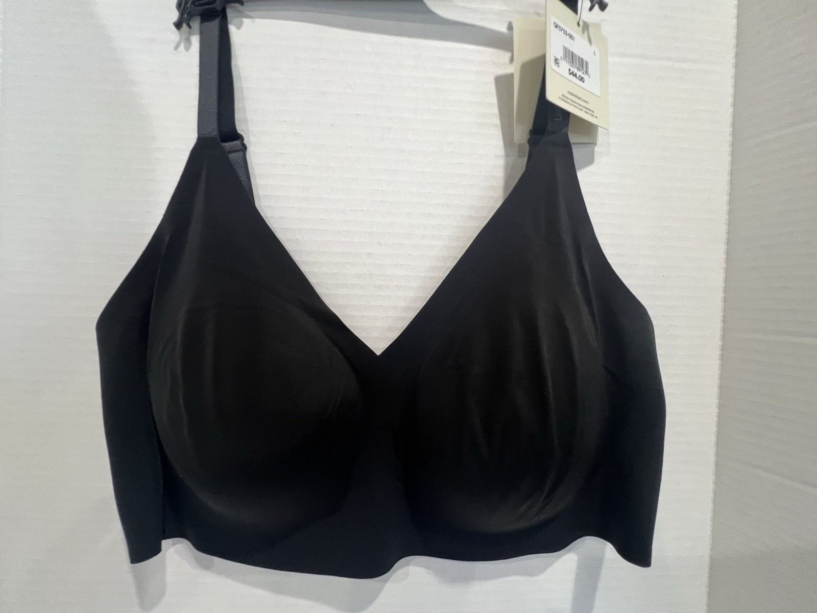 Calvin Klein Bralette Removable Pads Wireless Lined QF5753 BLACK Size LARGE NEW
