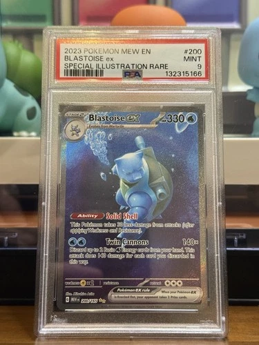 Blastoise ex 200/165 PSA 9 Special Illustration Pokemon 151 Scarlet & Violet TCG
